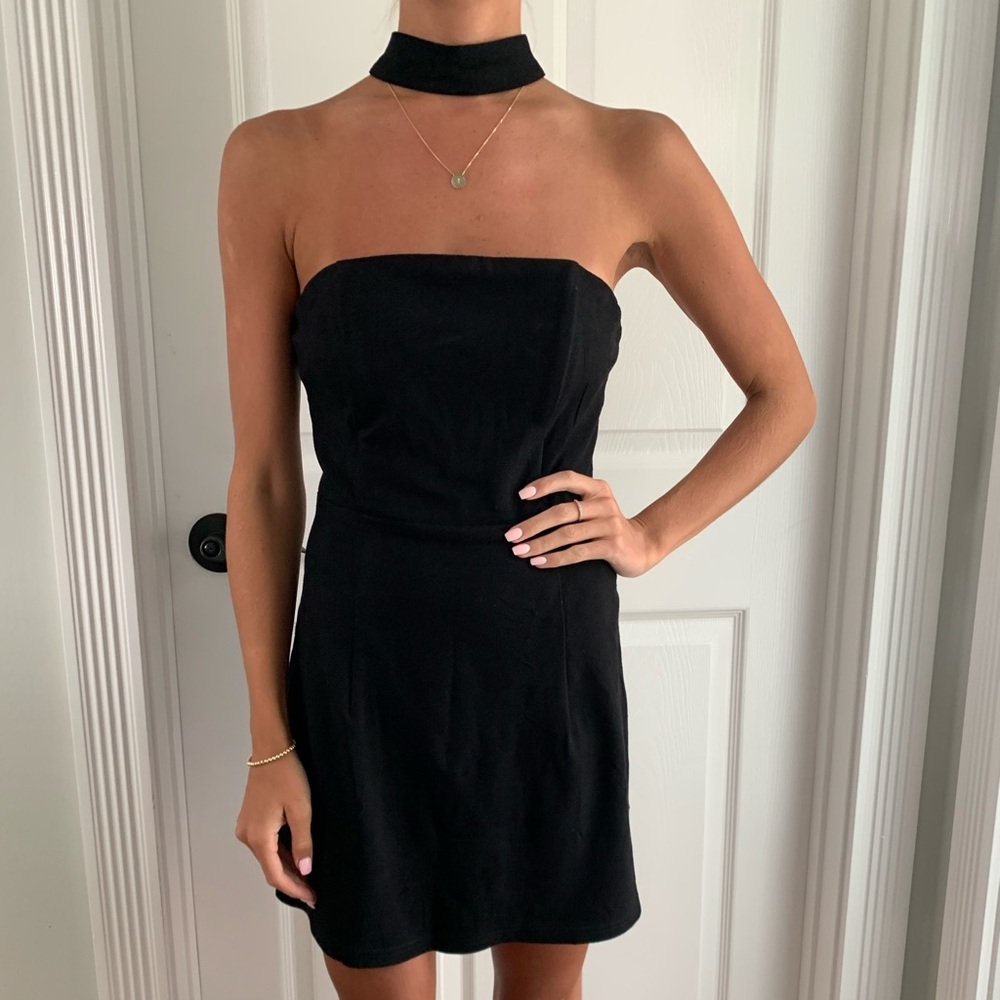 LF Black suede dress￼